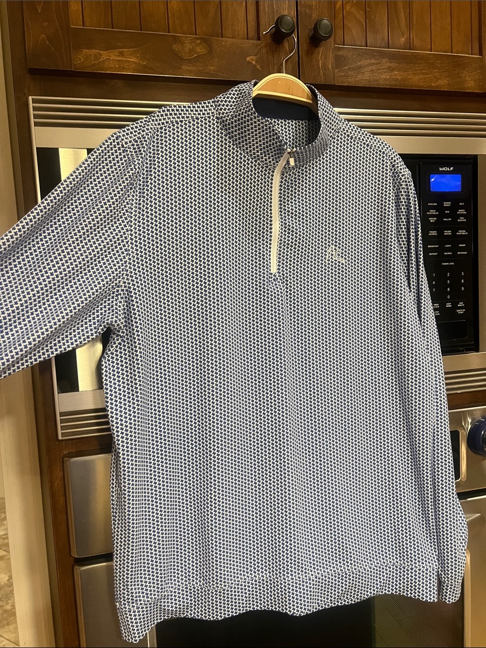 RHOBACK “DONT MESS WITH TEXAS” MENS 1/4 ZIP PERFORMANCE PULLOVER SIZE MEDIUM